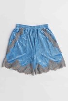 【メゾンスペシャル/MAISON SPECIAL】のHem Lace Velour Shorts/ヘムレースベロアショートパンツ BLU(ブルー)|ID: prp329100004636779 ipo3291000000033407976
