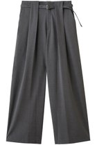 【ベイジ,/BEIGE,】のZEPHYR(ゼファー)/ウールライクタックベルトワイドパンツ Top Gray|ID: prp329100004636781 ipo3291000000033407996