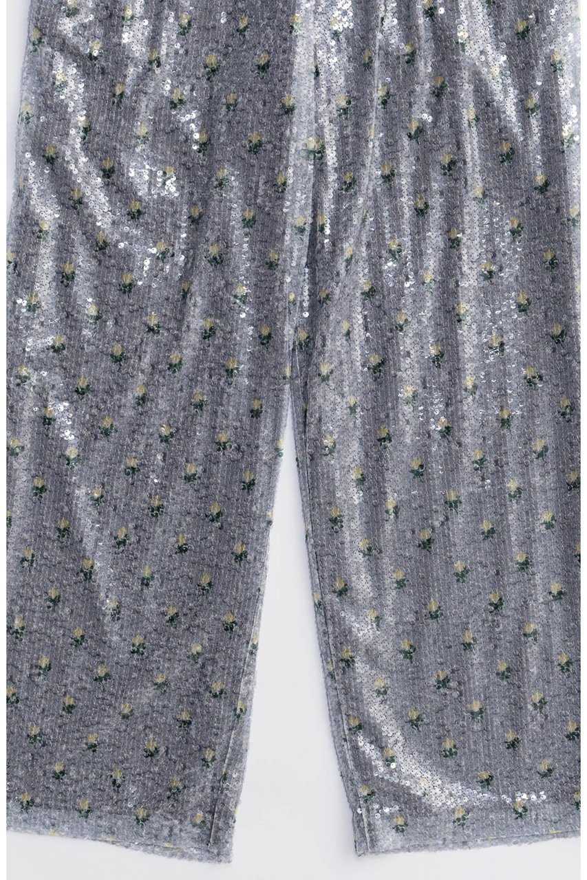 【メゾンスペシャル/MAISON SPECIAL】のFlower Easy Pants/フラワーイージーパンツ 人気、トレンドファッション・服の通販 founy(ファニー) 　ファッション　Fashion　レディースファッション　Fashion for Women　パンツ　Pants & Trousers　シンプル　Simple, Minimal　ストレート　Straight, Straight Cut　スパンコール　Sequins, Sequin Embellishment　バランス　Balance, Style Balance　フラワー　Flower, Floral　プリント　Print, Printed Pattern　リラックス　Relax, Relaxed Fit　ワイド　Wide, Wide Fit　A/W・秋冬　Autumn/Winter　エレガント 上品　Elegant　2025年　2025　2025-2026秋冬・A/W　Autumn/Winter 2025–26 AW25–26　other-3|ID: prp329100004636783 ipo3291000000033408012
