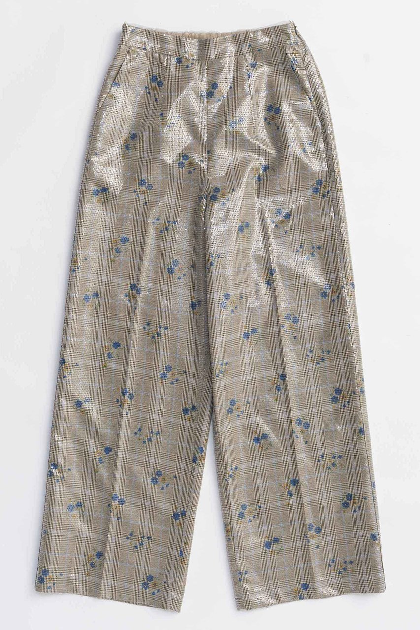 【メゾンスペシャル/MAISON SPECIAL】のMulti Fabric Pants/マルチファブリックパンツ インテリア・キッズ・メンズ・レディースファッション・服の通販 founy(ファニー) 　ファッション　Fashion　レディースファッション　Fashion for Women　パンツ　Pants & Trousers　2025年　2025　2025-2026秋冬・A/W　Autumn/Winter 2025–26 AW25–26　エレガント 上品　Elegant　クラシカル　Classical, Vintage-Inspired　ストレート　Straight, Straight Cut　スパンコール　Sequins, Sequin Embellishment　チェック　Check, Plaid, Tartan　ワイド　Wide, Wide Fit　A/W・秋冬　Autumn/Winter　BRN(ブラウン)|ID: prp329100004636785 ipo3291000000033408028