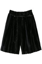 【メゾンスペシャル/MAISON SPECIAL】のFake Hair Calf Two-tuck Shorts/フェイクハラコツータックハーフパンツ BLK(ブラック)|ID: prp329100004636788 ipo3291000000036132796