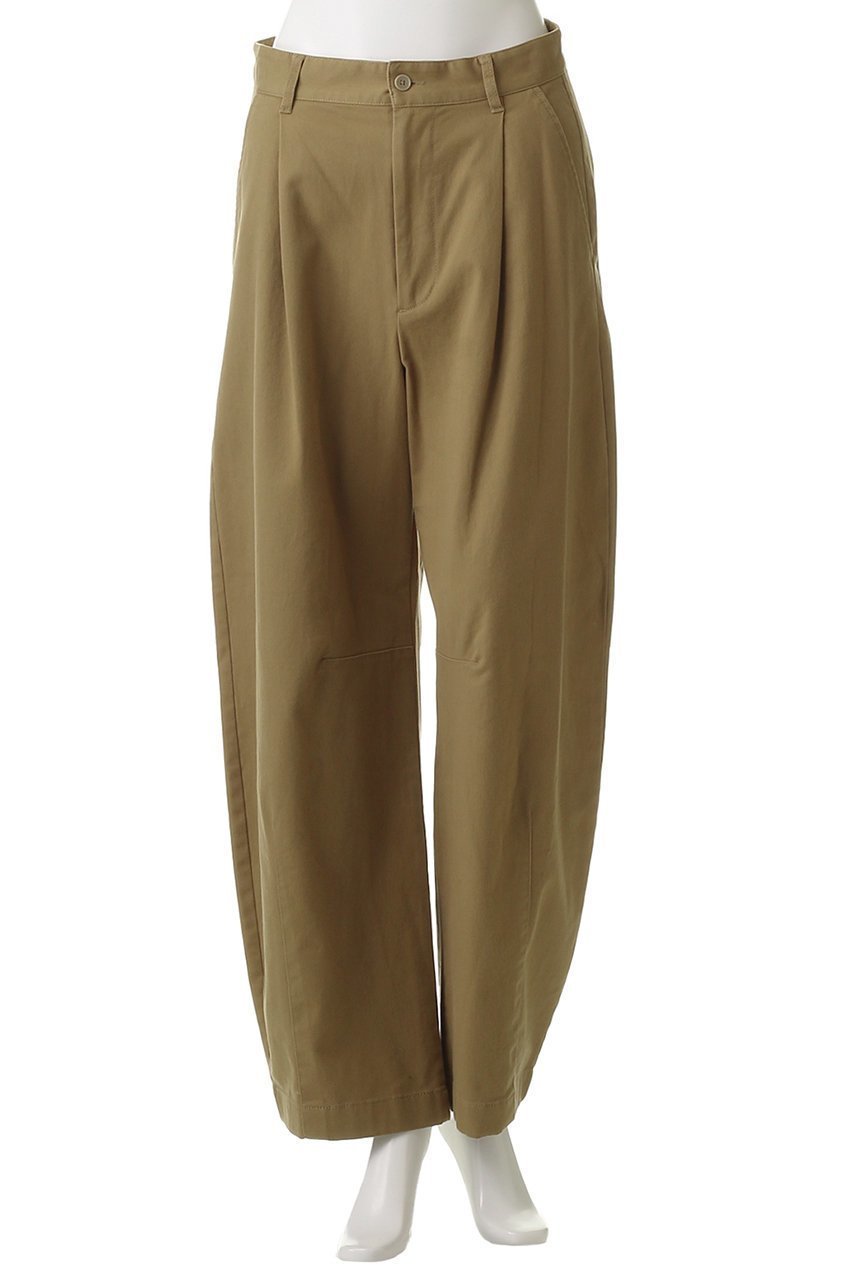 【エリオポール/heliopole】のコットンツイルカーヴィータックパンツ 人気、トレンドファッション・服の通販 founy(ファニー) 　ファッション　Fashion　レディースファッション　Fashion for Women　パンツ　Pants & Trousers　おすすめ　Recommended / Our Picks　セットアップ　Set-Up, Coordinated Outfit　トレンド　Trend, Trending Now　ピーチ　Peach, Soft Touch　other-2|ID: prp329100004636795 ipo3291000000035713156