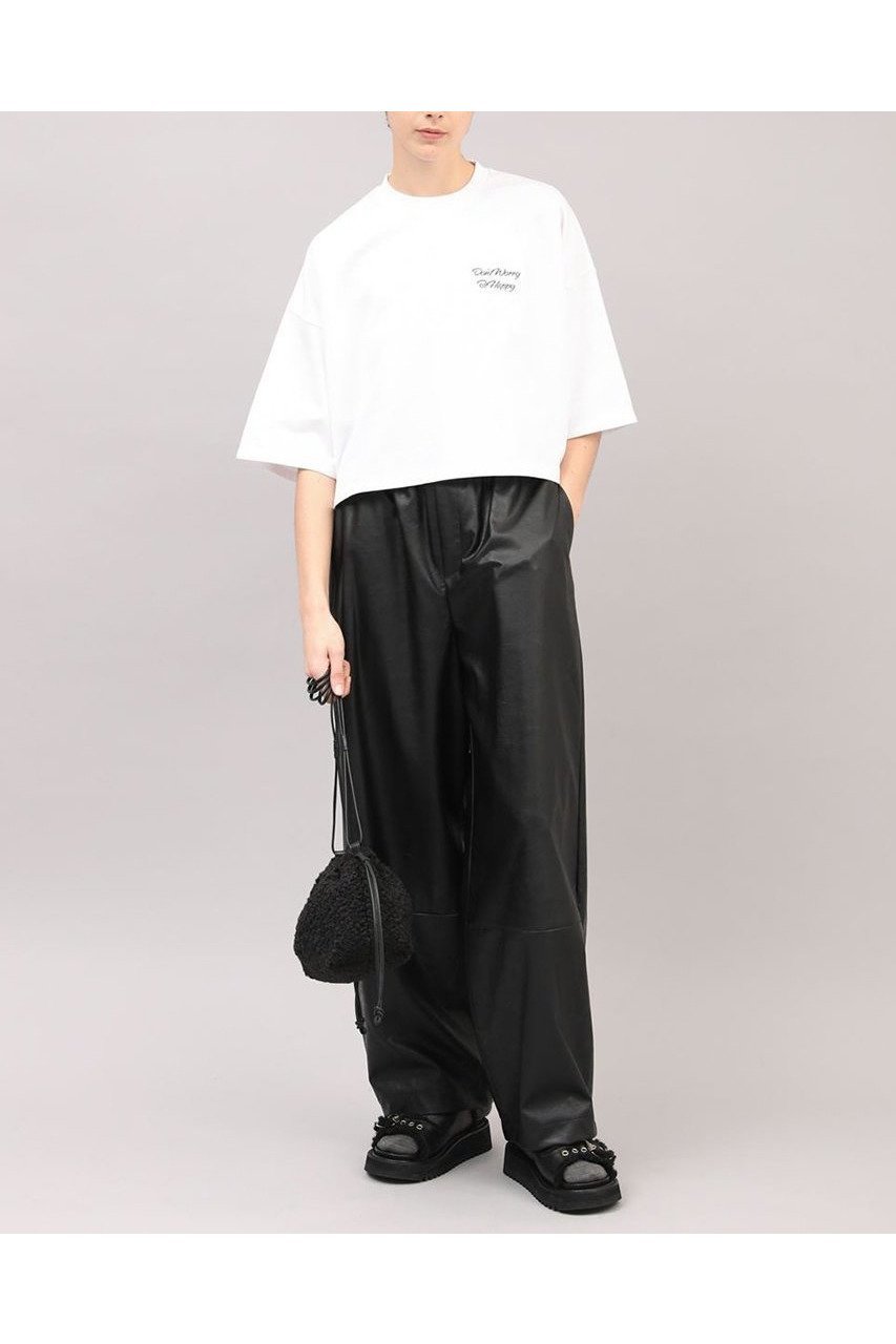 【サクラ/SACRA】のシンセティックレザーパンツ 人気、トレンドファッション・服の通販 founy(ファニー) 　ファッション　Fashion　レディースファッション　Fashion for Women　パンツ　Pants & Trousers　2025年　2025　2025-2026秋冬・A/W　Autumn/Winter 2025–26 AW25–26　ドローストリング　Drawstring, Pull Cord　リラックス　Relax, Relaxed Fit　ワイド　Wide, Wide Fit　A/W・秋冬　Autumn/Winter　other-6|ID: prp329100004636797 ipo3291000000033408141