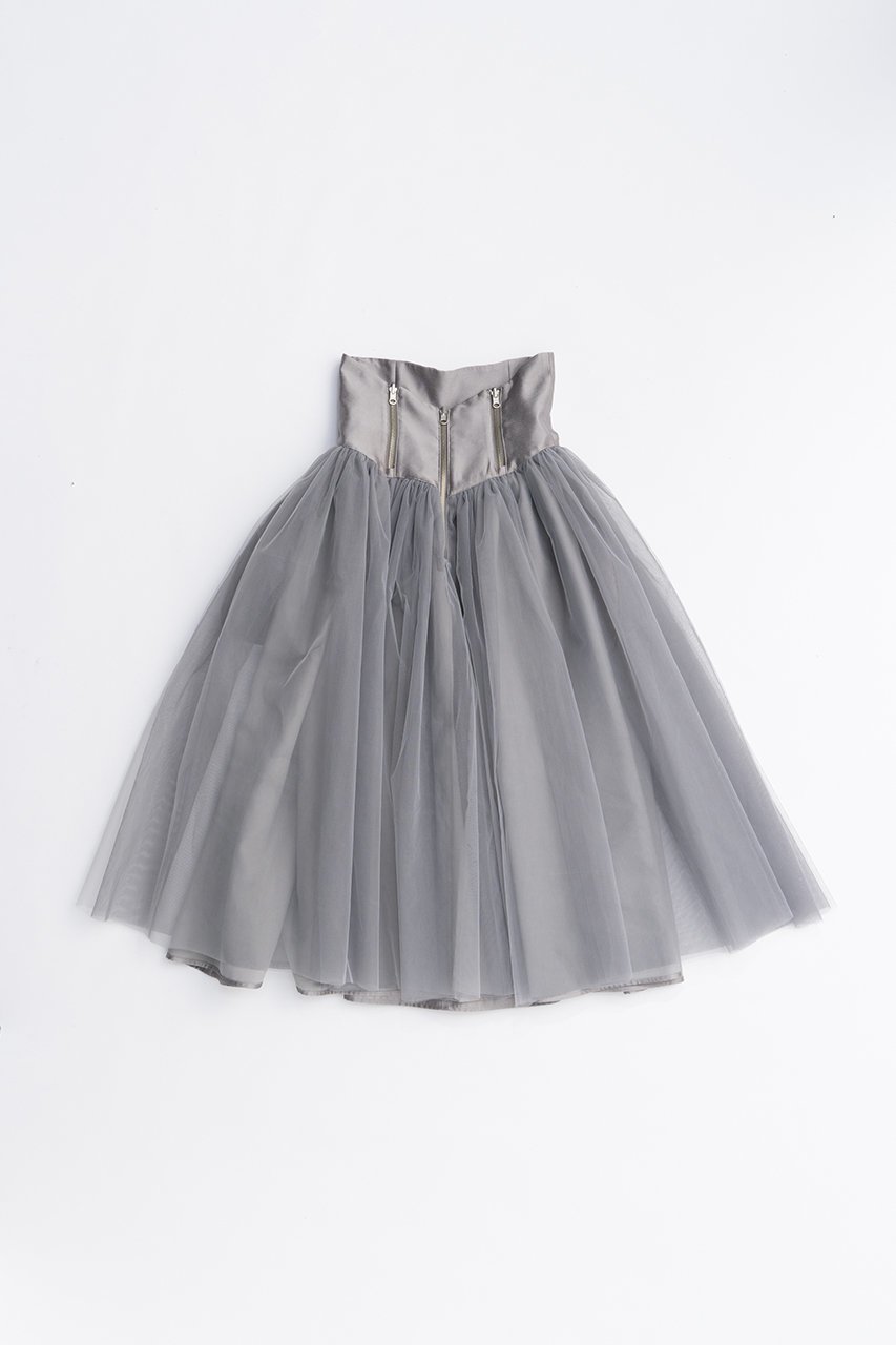 【プランク プロジェクト/PRANK PROJECT】のリバーシブルチュールスカート / Reversible Tulle Skirt インテリア・キッズ・メンズ・レディースファッション・服の通販 founy(ファニー) 　ファッション　Fashion　レディースファッション　Fashion for Women　スカート　Skirts　ロングスカート　Long Skirts / Maxi & Midi Skirts　2025年　2025　2025-2026秋冬・A/W　Autumn/Winter 2025–26 AW25–26　おすすめ　Recommended / Our Picks　コルセット　Corset, Bustier　シューズ　Shoes, Footwear　シルク　Silk, 100% Silk　スウェット / スエット　Sweatshirt, Sweatwear　スニーカー　Sneakers, Trainers　ソックス　Socks, Hosiery　ダウン　Down, Puffer　チュール　Tulip, Tulip Motif　フレア　Flare, Flared　マキシ　Maxi, Full Length　リバーシブル　Reversible, Two-Sided　ロング　Long, Long-Length　A/W・秋冬　Autumn/Winter　GRY(グレー)|ID: prp329100004636808 ipo3291000000033408229