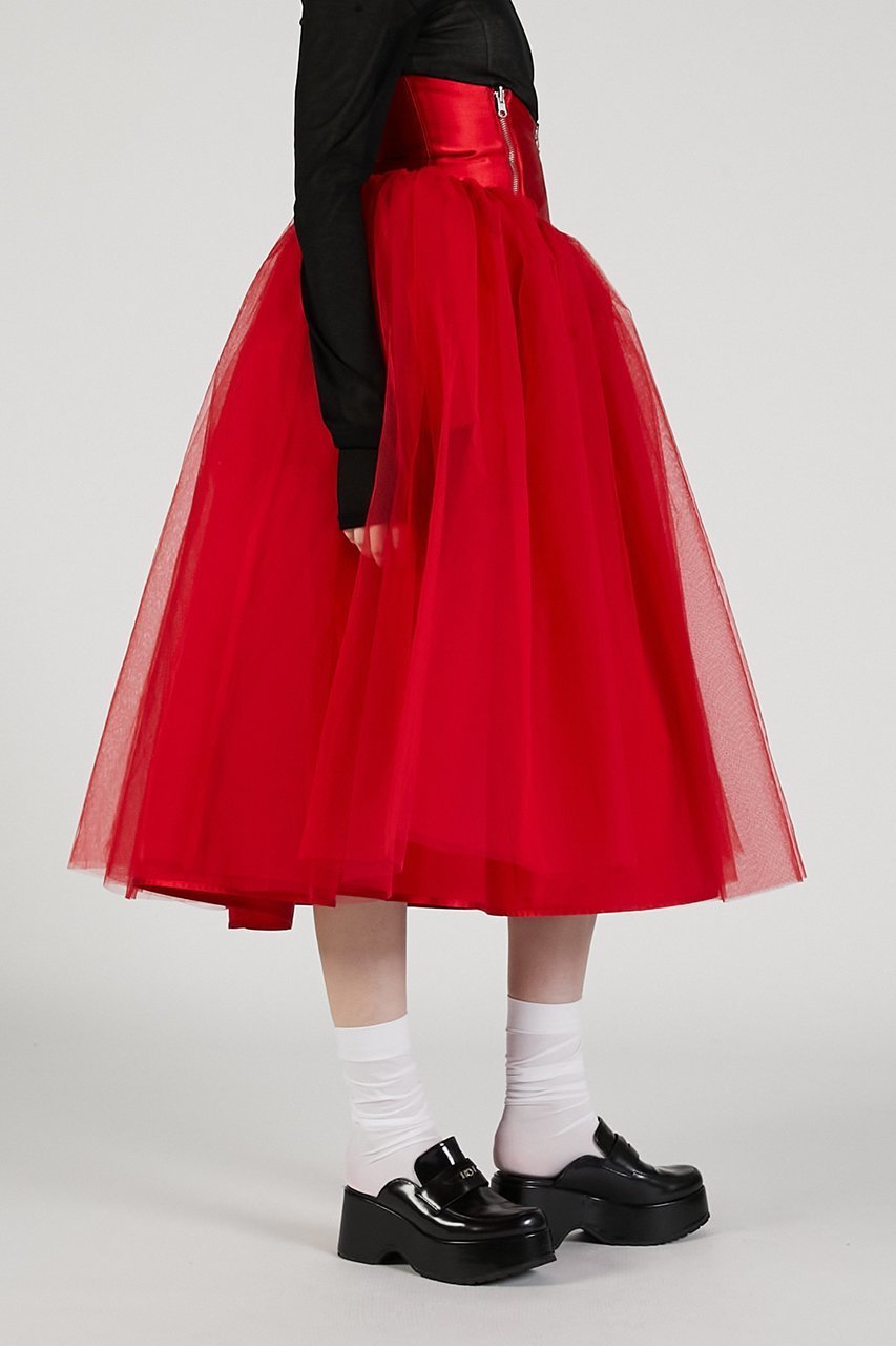 【プランク プロジェクト/PRANK PROJECT】のリバーシブルチュールスカート / Reversible Tulle Skirt 人気、トレンドファッション・服の通販 founy(ファニー) 　ファッション　Fashion　レディースファッション　Fashion for Women　スカート　Skirts　ロングスカート　Long Skirts / Maxi & Midi Skirts　2025年　2025　2025-2026秋冬・A/W　Autumn/Winter 2025–26 AW25–26　おすすめ　Recommended / Our Picks　コルセット　Corset, Bustier　シューズ　Shoes, Footwear　シルク　Silk, 100% Silk　スウェット / スエット　Sweatshirt, Sweatwear　スニーカー　Sneakers, Trainers　ソックス　Socks, Hosiery　ダウン　Down, Puffer　チュール　Tulip, Tulip Motif　フレア　Flare, Flared　マキシ　Maxi, Full Length　リバーシブル　Reversible, Two-Sided　ロング　Long, Long-Length　A/W・秋冬　Autumn/Winter　other-5|ID: prp329100004636808 ipo3291000000033408235
