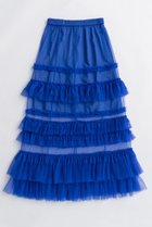 【メゾンスペシャル/MAISON SPECIAL】のVolume Tulle Ruffle Skirt/ボリュームチュールフリルスカート BLU(ブルー)|ID: prp329100004636810 ipo3291000000033408250
