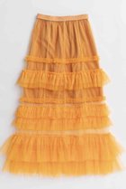 【メゾンスペシャル/MAISON SPECIAL】のVolume Tulle Ruffle Skirt/ボリュームチュールフリルスカート ORG(オレンジ)|ID: prp329100004636810 ipo3291000000033408251