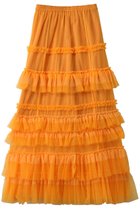【メゾンスペシャル/MAISON SPECIAL】のVolume Tulle Ruffle Skirt/ボリュームチュールフリルスカート ORG(オレンジ)|ID: prp329100004636810 ipo3291000000036038860
