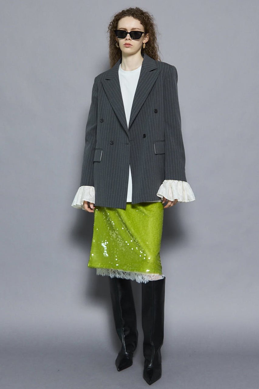 【メゾンスペシャル/MAISON SPECIAL】のLace Combination Sequin Skirt/レースコンビスパンコールスカート 人気、トレンドファッション・服の通販 founy(ファニー) 　ファッション　Fashion　レディースファッション　Fashion for Women　スカート　Skirts　ロングスカート　Long Skirts / Maxi & Midi Skirts　2025年　2025　2025-2026秋冬・A/W　Autumn/Winter 2025–26 AW25–26　オレンジ　Orange　シルバー　Silver, Metallic Silver　スパンコール　Sequins, Sequin Embellishment　セパレート　Separate, Two-Piece　タイトスカート　Pencil Skirt, Tight Skirt　ペチコート　Petticoat, Underskirt　ミックス　Mix, Mixed Style　レース　Lace, Lace Fabric　ロング　Long, Long-Length　A/W・秋冬　Autumn/Winter　other-7|ID: prp329100004636811 ipo3291000000033408262