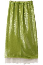 【メゾンスペシャル/MAISON SPECIAL】のLace Combination Sequin Skirt/レースコンビスパンコールスカート GRN(グリーン)|ID: prp329100004636811 ipo3291000000036038881