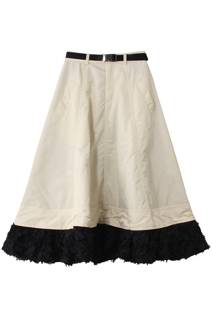 【メゾンスペシャル/MAISON SPECIAL】のBelted 2way Flower Hem Volume Skirt/ベルテッド2WAYフラワーヘムボリューミースカート インテリア・キッズ・メンズ・レディースファッション・服の通販 founy(ファニー) ファッション Fashion レディースファッション Fashion for Women スカート Skirts ロングスカート Long Skirts / Maxi & Midi Skirts なめらか Smooth, Silky Texture ソックス Socks, Hosiery タイツ Tights, Legwear フレア Flare, Flared ベルテッド Belted, Waist Belted ロング Long, Long-Length 防寒 Cold Protection, Winter-Ready IVR(アイボリー)|ID: prp329100004636813 ipo3291000000036132861