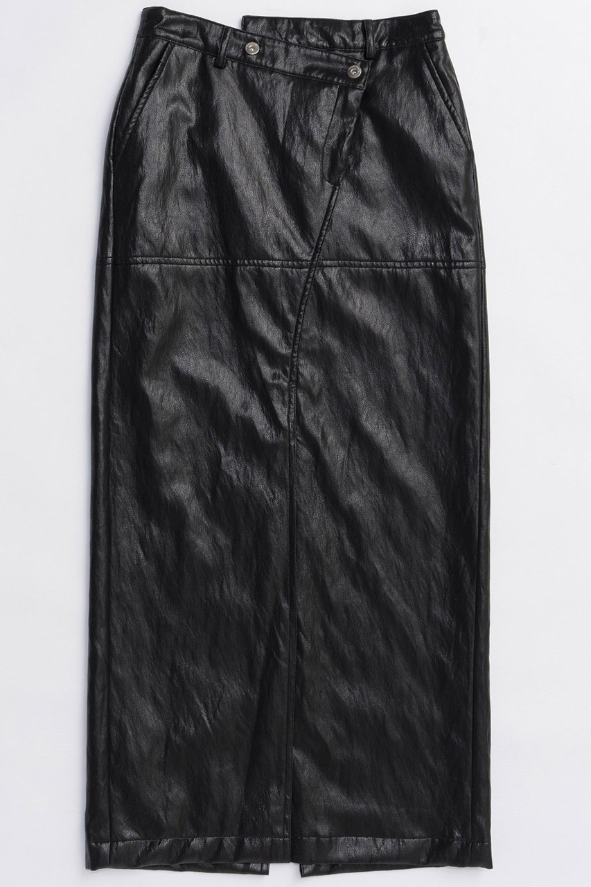 【メゾンスペシャル/MAISON SPECIAL】のWaist Cross Vegan Leather Tight Slit Skirt/ウエストクロスヴィーガンレザータイトスリットスカート 人気、トレンドファッション・服の通販 founy(ファニー) 　ファッション　Fashion　レディースファッション　Fashion for Women　スカート　Skirts　ロングスカート　Long Skirts / Maxi & Midi Skirts　2025年　2025　2025-2026秋冬・A/W　Autumn/Winter 2025–26 AW25–26　おすすめ　Recommended / Our Picks　なめらか　Smooth, Silky Texture　シンプル　Simple, Minimal　スリット　Slit, Slit Detail　ソックス　Socks, Hosiery　タイツ　Tights, Legwear　トレンド　Trend, Trending Now　ロング　Long, Long-Length　ワンポイント　One Point, Statement Accent　A/W・秋冬　Autumn/Winter　 other-1|ID: prp329100004636814 ipo3291000000033408286