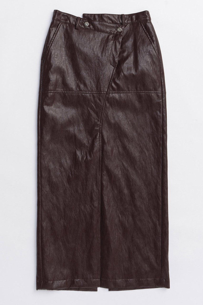 【メゾンスペシャル/MAISON SPECIAL】のWaist Cross Vegan Leather Tight Slit Skirt/ウエストクロスヴィーガンレザータイトスリットスカート インテリア・キッズ・メンズ・レディースファッション・服の通販 founy(ファニー) 　ファッション　Fashion　レディースファッション　Fashion for Women　スカート　Skirts　ロングスカート　Long Skirts / Maxi & Midi Skirts　2025年　2025　2025-2026秋冬・A/W　Autumn/Winter 2025–26 AW25–26　おすすめ　Recommended / Our Picks　なめらか　Smooth, Silky Texture　シンプル　Simple, Minimal　スリット　Slit, Slit Detail　ソックス　Socks, Hosiery　タイツ　Tights, Legwear　トレンド　Trend, Trending Now　ロング　Long, Long-Length　ワンポイント　One Point, Statement Accent　A/W・秋冬　Autumn/Winter　BRD(ボルドー)|ID: prp329100004636814 ipo3291000000033408288
