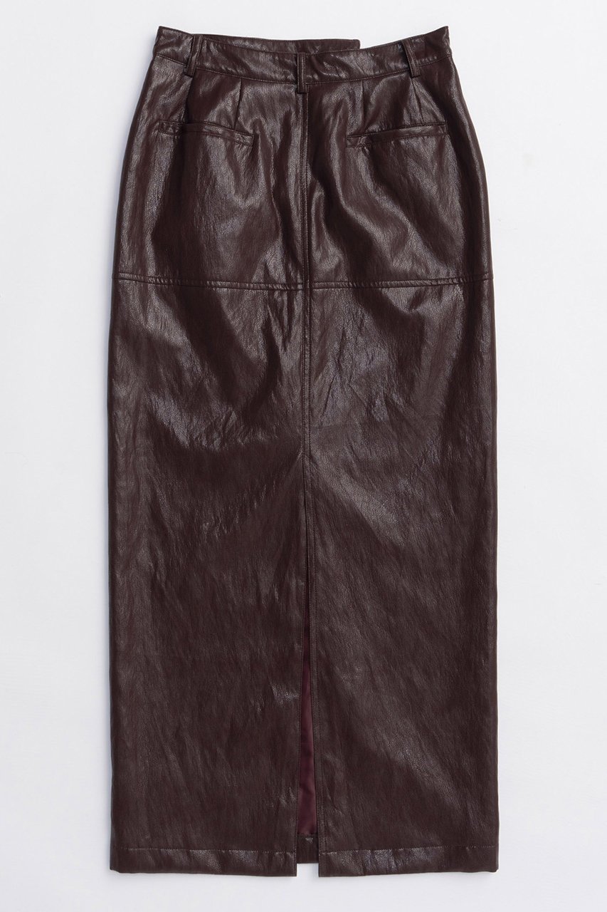 【メゾンスペシャル/MAISON SPECIAL】のWaist Cross Vegan Leather Tight Slit Skirt/ウエストクロスヴィーガンレザータイトスリットスカート 人気、トレンドファッション・服の通販 founy(ファニー) 　ファッション　Fashion　レディースファッション　Fashion for Women　スカート　Skirts　ロングスカート　Long Skirts / Maxi & Midi Skirts　2025年　2025　2025-2026秋冬・A/W　Autumn/Winter 2025–26 AW25–26　おすすめ　Recommended / Our Picks　なめらか　Smooth, Silky Texture　シンプル　Simple, Minimal　スリット　Slit, Slit Detail　ソックス　Socks, Hosiery　タイツ　Tights, Legwear　トレンド　Trend, Trending Now　ロング　Long, Long-Length　ワンポイント　One Point, Statement Accent　A/W・秋冬　Autumn/Winter　other-5|ID: prp329100004636814 ipo3291000000033408292