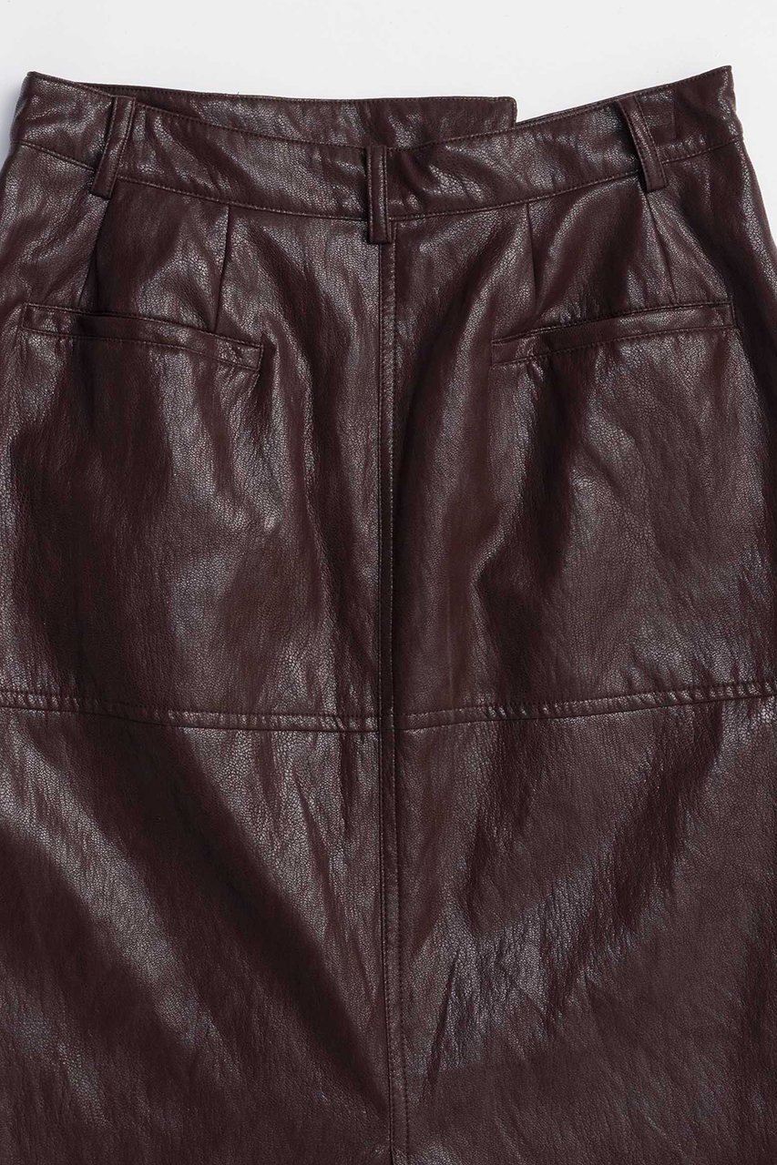 【メゾンスペシャル/MAISON SPECIAL】のWaist Cross Vegan Leather Tight Slit Skirt/ウエストクロスヴィーガンレザータイトスリットスカート 人気、トレンドファッション・服の通販 founy(ファニー) 　ファッション　Fashion　レディースファッション　Fashion for Women　スカート　Skirts　ロングスカート　Long Skirts / Maxi & Midi Skirts　2025年　2025　2025-2026秋冬・A/W　Autumn/Winter 2025–26 AW25–26　おすすめ　Recommended / Our Picks　なめらか　Smooth, Silky Texture　シンプル　Simple, Minimal　スリット　Slit, Slit Detail　ソックス　Socks, Hosiery　タイツ　Tights, Legwear　トレンド　Trend, Trending Now　ロング　Long, Long-Length　ワンポイント　One Point, Statement Accent　A/W・秋冬　Autumn/Winter　other-6|ID: prp329100004636814 ipo3291000000033408293