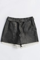 【メゾンスペシャル/MAISON SPECIAL】のBelted Vegan Leather Culottes/ベルテッドヴィーガンレザーキュロット BLK(ブラック)|ID: prp329100004636816 ipo3291000000033408308