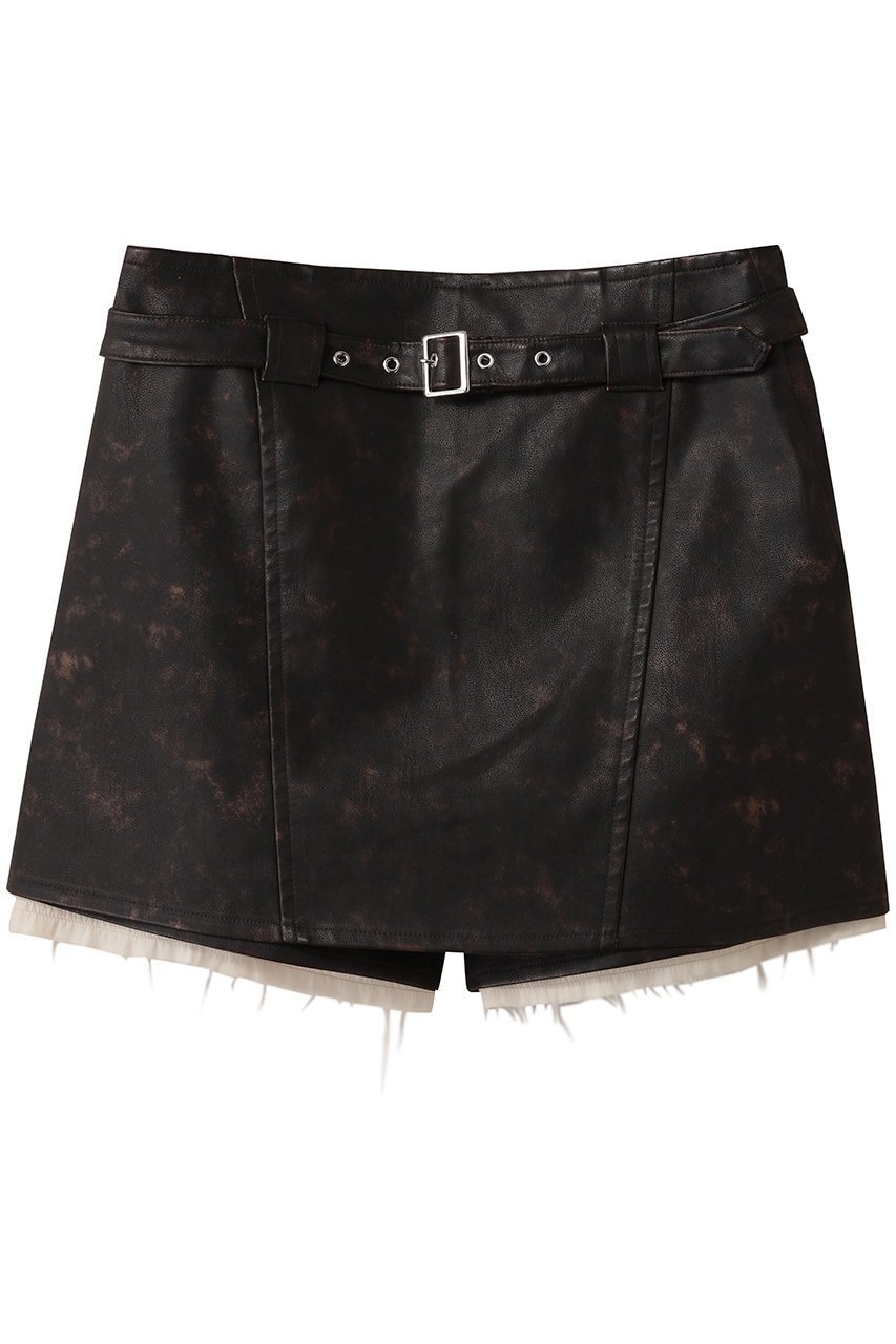 【メゾンスペシャル/MAISON SPECIAL】のBelted faux Leather Culottes/ベルテッドフェイクレザーキュロット インテリア・キッズ・メンズ・レディースファッション・服の通販 founy(ファニー) 　ファッション　Fashion　レディースファッション　Fashion for Women　スカート　Skirts　キュロットスカート　Culottes & Wide-Leg Shorts　おすすめ　Recommended / Our Picks　コンパクト　Compact, Small Size　ショート　Short, Short Length　シンプル　Simple, Minimal　ビッグ　Big, Oversized　フェイクレザー　Faux Leather, PU Leather　ミックス　Mix, Mixed Style　ヴィンテージ　Vintage Style　A/W・秋冬　Autumn/Winter　BRN(ブラウン)|ID: prp329100004636816 ipo3291000000036038900