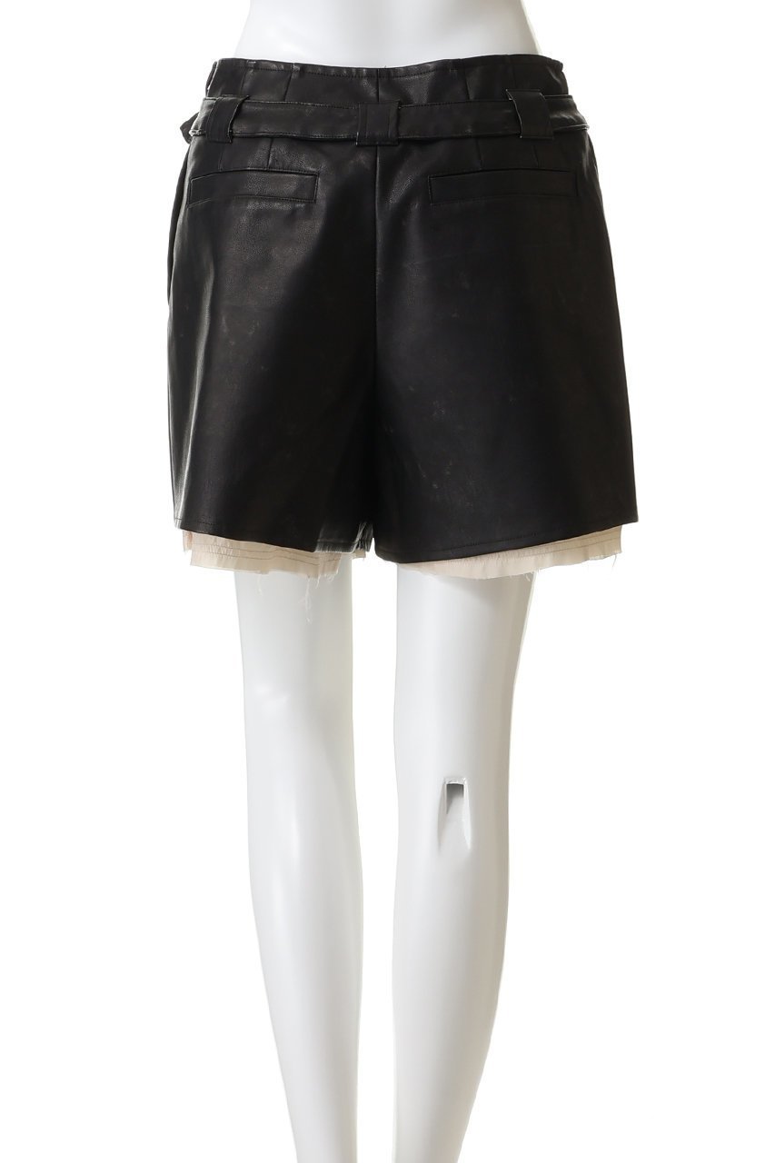 【メゾンスペシャル/MAISON SPECIAL】のBelted faux Leather Culottes/ベルテッドフェイクレザーキュロット 人気、トレンドファッション・服の通販 founy(ファニー) 　ファッション　Fashion　レディースファッション　Fashion for Women　スカート　Skirts　キュロットスカート　Culottes & Wide-Leg Shorts　おすすめ　Recommended / Our Picks　コンパクト　Compact, Small Size　ショート　Short, Short Length　シンプル　Simple, Minimal　ビッグ　Big, Oversized　フェイクレザー　Faux Leather, PU Leather　ミックス　Mix, Mixed Style　ヴィンテージ　Vintage Style　A/W・秋冬　Autumn/Winter　other-4|ID: prp329100004636816 ipo3291000000036168735