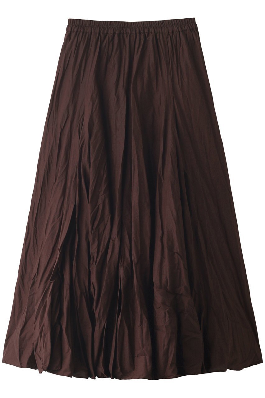 【ミズイロ インド/mizuiro ind】のvolume flare SK スカート インテリア・キッズ・メンズ・レディースファッション・服の通販 founy(ファニー) 　ファッション　Fashion　レディースファッション　Fashion for Women　スカート　Skirts　ロングスカート　Long Skirts / Maxi & Midi Skirts　シンプル　Simple, Minimal　フレア　Flare, Flared　ロング　Long, Long-Length　ブラウン|ID: prp329100004636817 ipo3291000000036377613