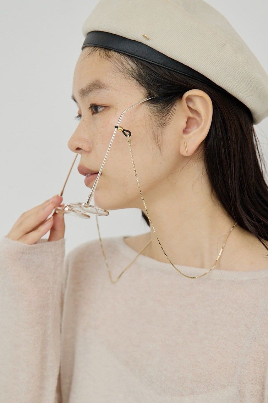 【ガリャルダガランテ/GALLARDAGALANTE】のグラスベネチアンチェーンネックレス 人気、トレンドファッション・服の通販 founy(ファニー) 　ファッション　Fashion　レディースファッション　Fashion for Women　ジュエリー　Jewelry　ネックレス　Necklaces & Pendants　グラス　Glass, Eyewear　シリコン　Silicone, Silicone Material　シンプル　Simple, Minimal　チェーン　Chain, Chain Strap　ネックレス　Necklace, Pendant Necklace　ロング　Long, Long-Length　other-3|ID: prp329100004638240 ipo3291000000035651737