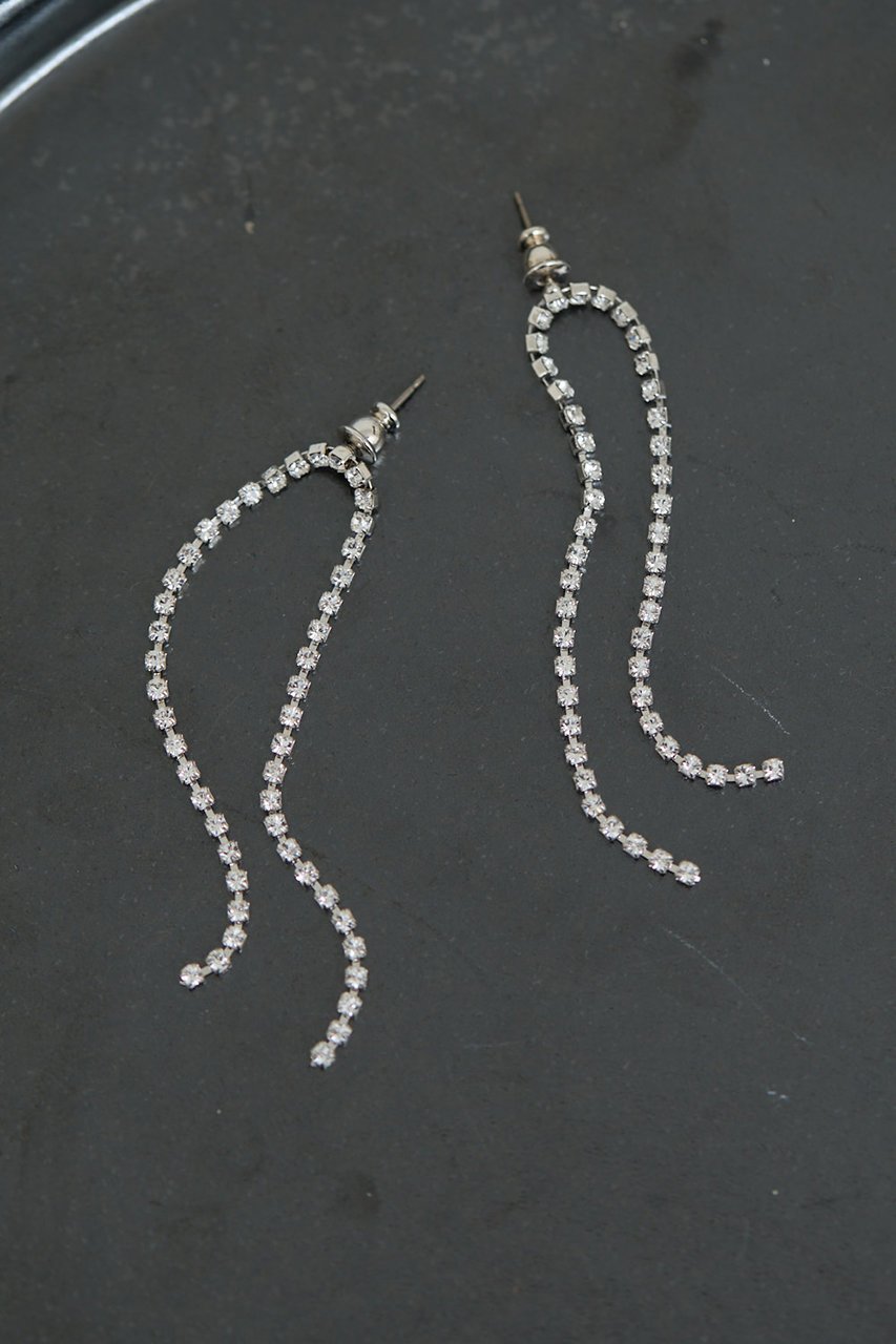 【ガリャルダガランテ/GALLARDAGALANTE】のクリスタルレーンスイングピアス インテリア・キッズ・メンズ・レディースファッション・服の通販 founy(ファニー) 　ファッション　Fashion　レディースファッション　Fashion for Women　ジュエリー　Jewelry　ファッションリング　Fashion Rings　イヤリング・フープ・ドロップタイプ　Hoop, Drop & Clip Earrings　おすすめ　Recommended / Our Picks　イヤリング　Earrings　エレガント 上品　Elegant　ストーン　Stone, Gem-Like　シルバー|ID: prp329100004638242 ipo3291000000035651743