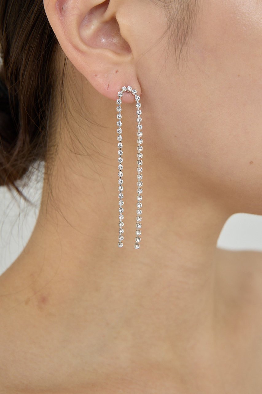 【ガリャルダガランテ/GALLARDAGALANTE】のクリスタルレーンスイングピアス 人気、トレンドファッション・服の通販 founy(ファニー) 　ファッション　Fashion　レディースファッション　Fashion for Women　ジュエリー　Jewelry　ファッションリング　Fashion Rings　イヤリング・フープ・ドロップタイプ　Hoop, Drop & Clip Earrings　おすすめ　Recommended / Our Picks　イヤリング　Earrings　エレガント 上品　Elegant　ストーン　Stone, Gem-Like　other-2|ID: prp329100004638242 ipo3291000000035651745