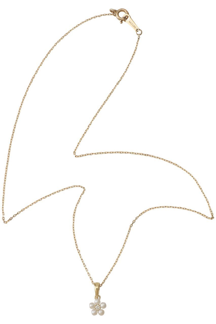 【ミズキ/MIZUKI】のSBN330X18 パールフラワー&チェーンネックレス 人気、トレンドファッション・服の通販 founy(ファニー) 　ファッション　Fashion　レディースファッション　Fashion for Women　ジュエリー　Jewelry　ネックレス　Necklaces & Pendants　ダイヤモンド　Diamond, Brilliant Cut　チェーン　Chain, Chain Strap　ネックレス　Necklace, Pendant Necklace　パール　Pearl, Pearl Accent　フラワー　Flower, Floral　モチーフ　Motif, Design Theme　エレガント 上品　Elegant　other-3|ID: prp329100004638247 ipo3291000000035723433