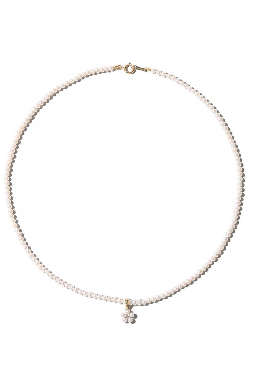 【ミズキ/MIZUKI】のSBN329X18 パールフラワー&パールネックレス インテリア・キッズ・メンズ・レディースファッション・服の通販 founy(ファニー) 　ファッション　Fashion　レディースファッション　Fashion for Women　ジュエリー　Jewelry　ネックレス　Necklaces & Pendants　エレガント 上品　Elegant　ダイヤモンド　Diamond, Brilliant Cut　ネックレス　Necklace, Pendant Necklace　パール　Pearl, Pearl Accent　フラワー　Flower, Floral　モチーフ　Motif, Design Theme　イエローゴールド|ID: prp329100004638248 ipo3291000000035651758