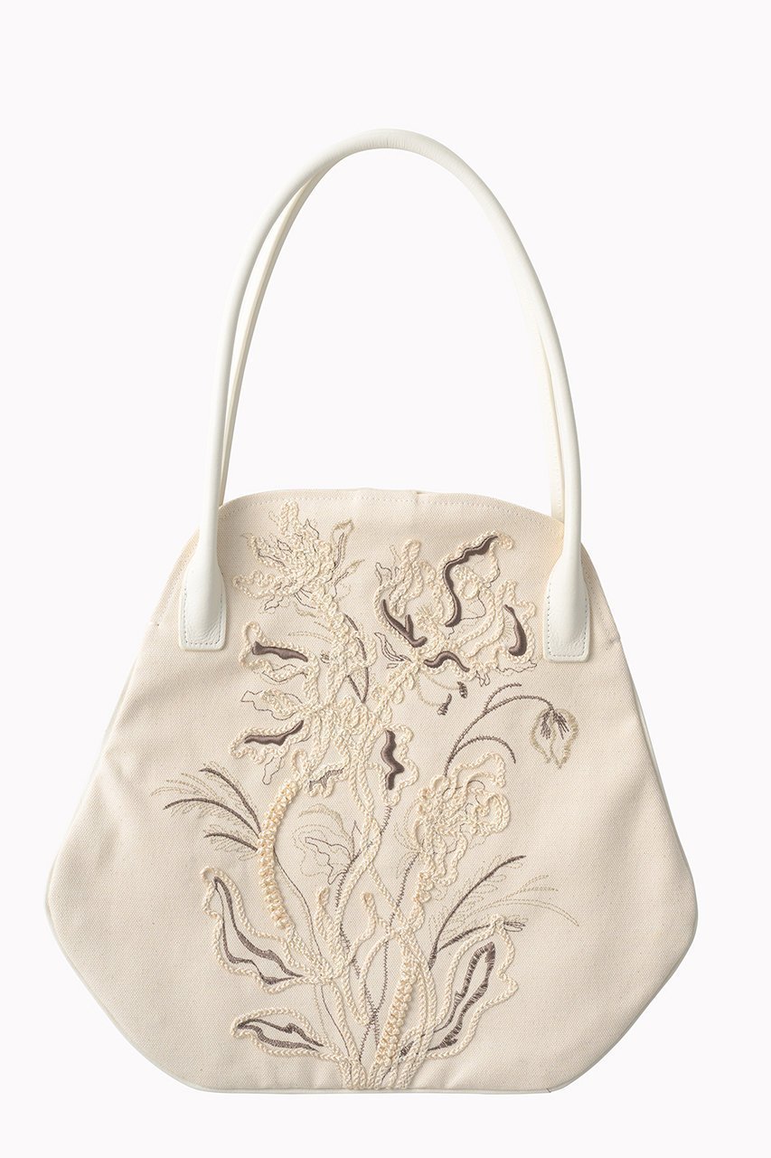 【ミューラル/MURRAL】のBouquet バッグ インテリア・キッズ・メンズ・レディースファッション・服の通販 founy(ファニー) 　ファッション　Fashion　レディースファッション　Fashion for Women　バッグ　Bags　キャンバス　Canvas, Canvas Fabric　ミックス　Mix, Mixed Style　リボン　Ribbon, Bow　アイボリー|ID: prp329100004638256 ipo3291000000035723450