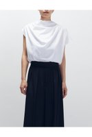 【プルミエ アロンディスモン/1er Arrondissement】のハイゲージコットンドレープT 人気、トレンドファッション・服の通販 founy(ファニー) ファッション Fashion レディースファッション Fashion for Women トップス・カットソー Cut & Sew Tops シャツ・ブラウス・オフィスカジュアル Elegant Blouses & Button-Ups ロングTシャツ・Tシャツ Longline T-Shirts & Tees カットソー・ベーシックTシャツ Cut-and-Sewn Tops / Stretch Tees & Basics 2025年 2025 2025-2026秋冬・A/W Autumn/Winter 2025–26 AW25–26 なめらか Smooth, Silky Texture エレガント 上品 Elegant カットソー Cut and Sewn Top ショート Short, Short Length スタンド Stand Collar, Upright Stand スリーブ Sleeve, Long Sleeve / Short Sleeve ドレープ Drape, Draping Fabric A/W・秋冬 Autumn/Winter |ID:prp329100004638271