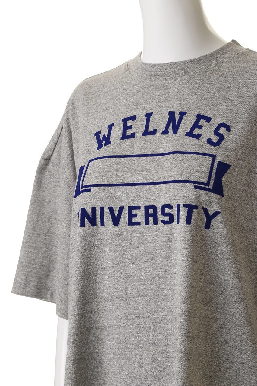 【アンスクリア/INSCRIRE】のWELLNESS ユニバーシティールーズ フィット Tシャツ 人気、トレンドファッション・服の通販 founy(ファニー) 　ファッション　Fashion　レディースファッション　Fashion for Women　トップス・カットソー　Cut & Sew Tops　シャツ・ブラウス・オフィスカジュアル　Elegant Blouses & Button-Ups　ロングTシャツ・Tシャツ　Longline T-Shirts & Tees　カットソー・ベーシックTシャツ　Cut-and-Sewn Tops / Stretch Tees & Basics　ショート　Short, Short Length　スラックス　Slacks, Dress Pants　スリーブ　Sleeve, Long Sleeve / Short Sleeve　デニム　Denim, Jeans Material　フィット　Fit, Slim Fit　プリント　Print, Printed Pattern　プリーツ　Pleats, Pleated　リラックス　Relax, Relaxed Fit　other-5|ID: prp329100004638274 ipo3291000000035377307