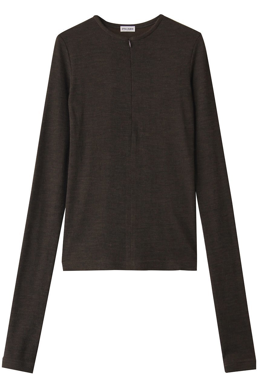 【アンスクリア/INSCRIRE】のPlating リブ ジップ アップ Tシャツ 人気、トレンドファッション・服の通販 founy(ファニー) 　ファッション　Fashion　レディースファッション　Fashion for Women　トップス・カットソー　Cut & Sew Tops　シャツ・ブラウス・オフィスカジュアル　Elegant Blouses & Button-Ups　ロングTシャツ・Tシャツ　Longline T-Shirts & Tees　カットソー・ベーシックTシャツ　Cut-and-Sewn Tops / Stretch Tees & Basics　2025年　2025　2025-2026秋冬・A/W　Autumn/Winter 2025–26 AW25–26　カットソー　Cut and Sewn Top　ジップ　Zip, Zipper　スリーブ　Sleeve, Long Sleeve / Short Sleeve　トレンド　Trend, Trending Now　ロング　Long, Long-Length　A/W・秋冬　Autumn/Winter　長袖　Long Sleeve, Full Sleeve　 other-1|ID: prp329100004638277 ipo3291000000033428458