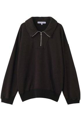 【キャサリンハムネット/KATHARINE HAMNETT LONDON】のガーメントダイ ハーフジップ スウェット プルオーバー 人気、トレンドファッション・服の通販 founy(ファニー) ファッション Fashion レディースファッション Fashion for Women トップス・カットソー Cut & Sew Tops シャツ・ブラウス・オフィスカジュアル Elegant Blouses & Button-Ups レディースパーカー・カジュアルフーディー Casual Hoodies & Sweatshirts ロングTシャツ・Tシャツ Longline T-Shirts & Tees カジュアルプルオーバー・ニットトップス Pullovers & Knit Tops / Casual Pullovers スウェット・クルーネックトップス Sweatshirts & Crewnecks / Relaxed Fit Sweat Tops カットソー・ベーシックTシャツ Cut-and-Sewn Tops / Stretch Tees & Basics スウェット / スエット Sweatshirt, Sweatwear トレンド Trend, Trending Now 定番 Standard, Basic Item |ID:prp329100004638279