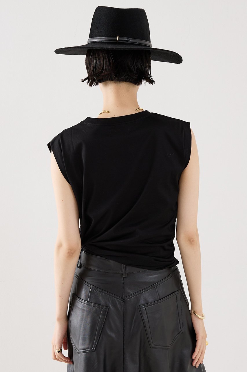 【ザ ストア バイ シー/THE STORE by C】の【COCUCA】ノースリーブプルオーバー 人気、トレンドファッション・服の通販 founy(ファニー) 　ファッション　Fashion　レディースファッション　Fashion for Women　トップス・カットソー　Cut & Sew Tops　キャミソール&ノースリーブ　Camisoles & Sleeveless Tops　シャツ・ブラウス・オフィスカジュアル　Elegant Blouses & Button-Ups　ロングTシャツ・Tシャツ　Longline T-Shirts & Tees　カジュアルプルオーバー・ニットトップス　Pullovers & Knit Tops / Casual Pullovers　カットソー・ベーシックTシャツ　Cut-and-Sewn Tops / Stretch Tees & Basics　2025年　2025　2025-2026秋冬・A/W　Autumn/Winter 2025–26 AW25–26　インナー　Innerwear　ショート　Short, Short Length　ジャケット　Jacket, Outerwear　スリーブ　Sleeve, Long Sleeve / Short Sleeve　ノースリーブ　Sleeveless, No-Sleeve　フレンチ　French, French Style　夏　Summer　定番　Standard, Basic Item　秋　Autumn　A/W・秋冬　Autumn/Winter　other-3|ID: prp329100004638282 ipo3291000000033428500