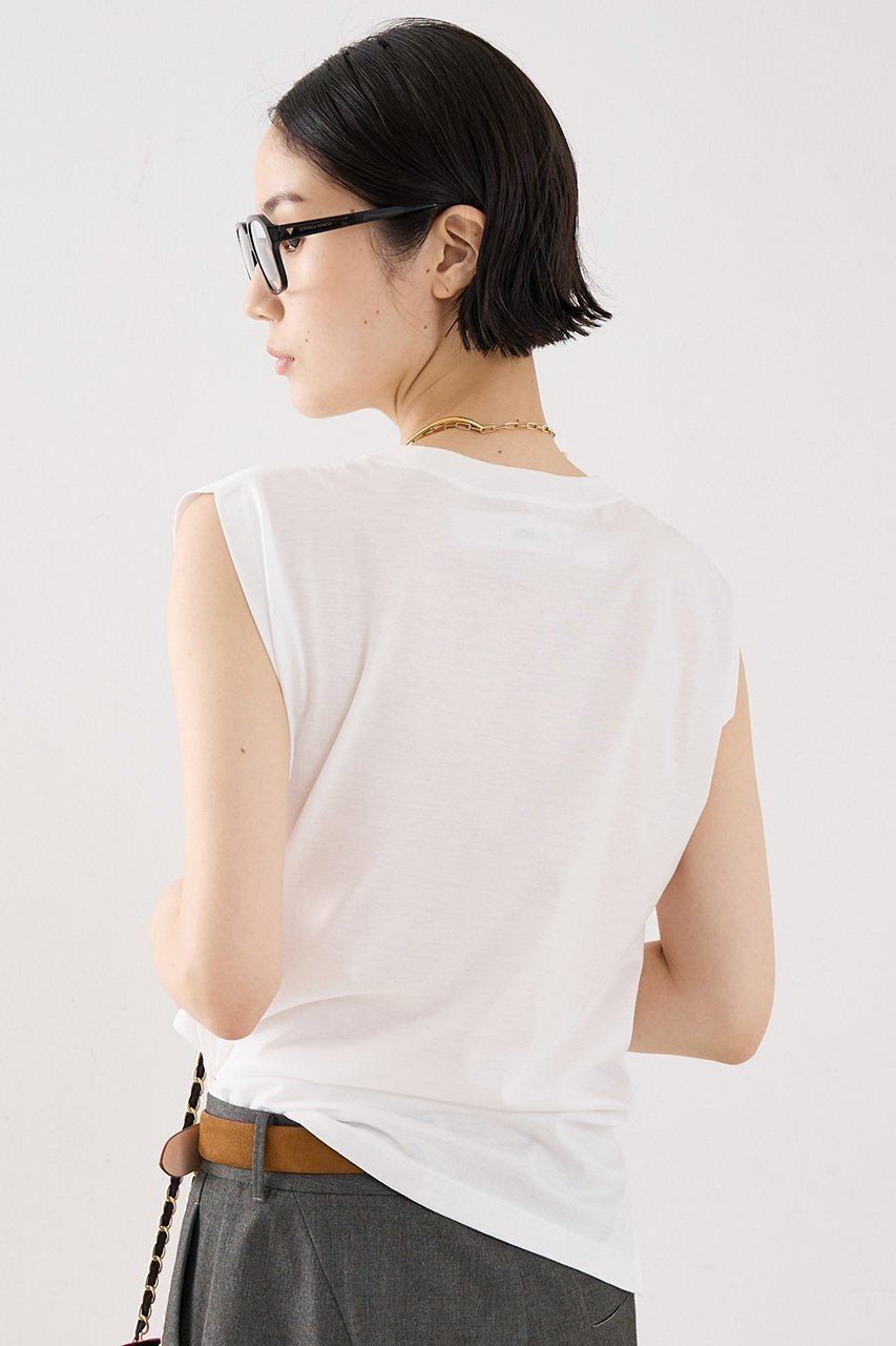 【ザ ストア バイ シー/THE STORE by C】の【COCUCA】ノースリーブプルオーバー 人気、トレンドファッション・服の通販 founy(ファニー) ファッション Fashion レディースファッション Fashion for Women トップス・カットソー Cut & Sew Tops キャミソール&ノースリーブ Camisoles & Sleeveless Tops シャツ・ブラウス・オフィスカジュアル Elegant Blouses & Button-Ups ロングTシャツ・Tシャツ Longline T-Shirts & Tees カジュアルプルオーバー・ニットトップス Pullovers & Knit Tops / Casual Pullovers カットソー・ベーシックTシャツ Cut-and-Sewn Tops / Stretch Tees & Basics インナー Innerwear ショート Short, Short Length ジャケット Jacket, Outerwear スリーブ Sleeve, Long Sleeve / Short Sleeve ノースリーブ Sleeveless, No-Sleeve フレンチ French, French Style 夏 Summer 定番 Standard, Basic Item 秋 Autumn other-3|ID: prp329100004638282 ipo3291000000035685547