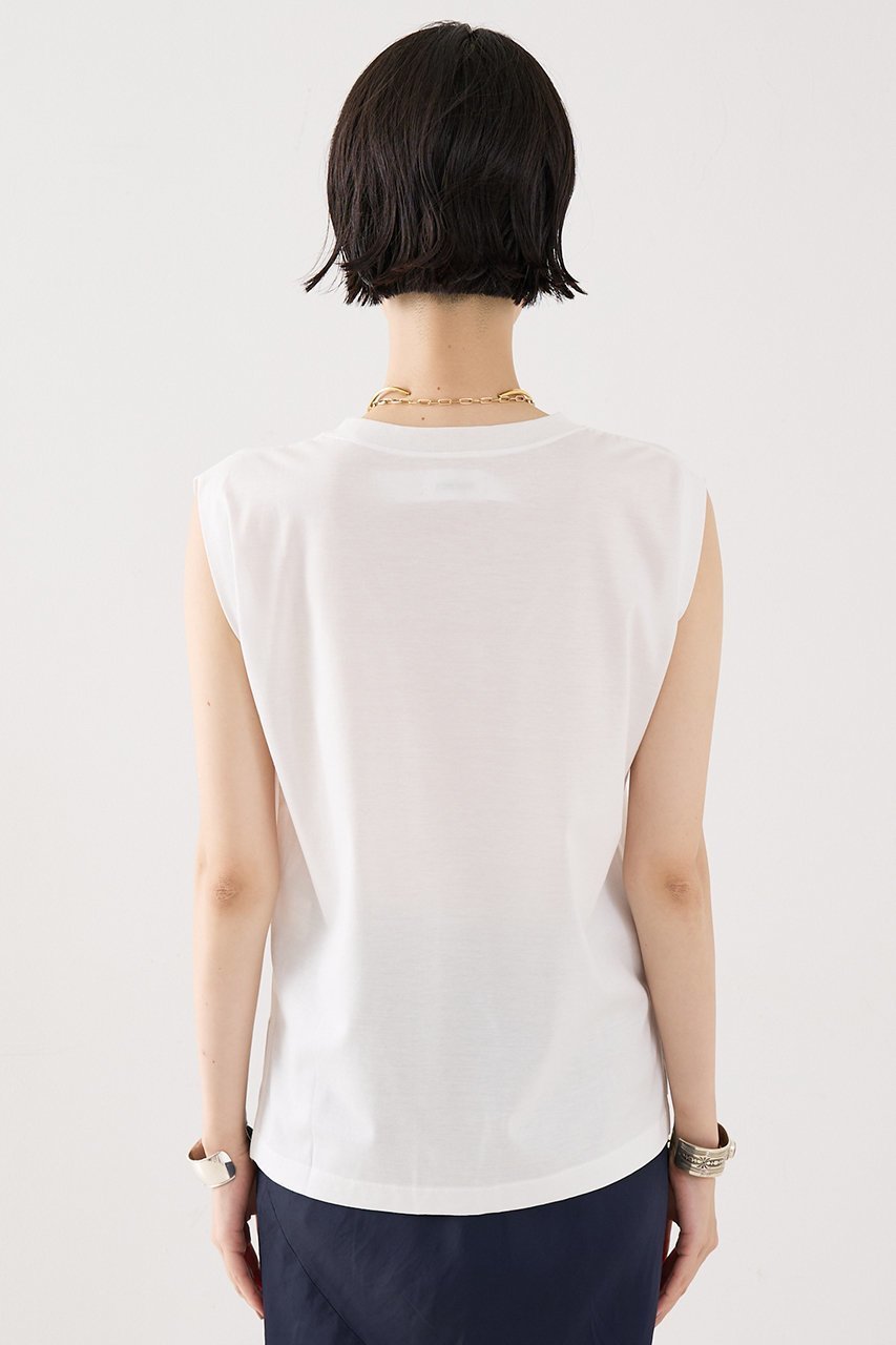 【ザ ストア バイ シー/THE STORE by C】の【COCUCA】ノースリーブプルオーバー 人気、トレンドファッション・服の通販 founy(ファニー) ファッション Fashion レディースファッション Fashion for Women トップス・カットソー Cut & Sew Tops キャミソール&ノースリーブ Camisoles & Sleeveless Tops シャツ・ブラウス・オフィスカジュアル Elegant Blouses & Button-Ups ロングTシャツ・Tシャツ Longline T-Shirts & Tees カジュアルプルオーバー・ニットトップス Pullovers & Knit Tops / Casual Pullovers カットソー・ベーシックTシャツ Cut-and-Sewn Tops / Stretch Tees & Basics インナー Innerwear ショート Short, Short Length ジャケット Jacket, Outerwear スリーブ Sleeve, Long Sleeve / Short Sleeve ノースリーブ Sleeveless, No-Sleeve フレンチ French, French Style 夏 Summer 定番 Standard, Basic Item 秋 Autumn other-6|ID: prp329100004638282 ipo3291000000035685553