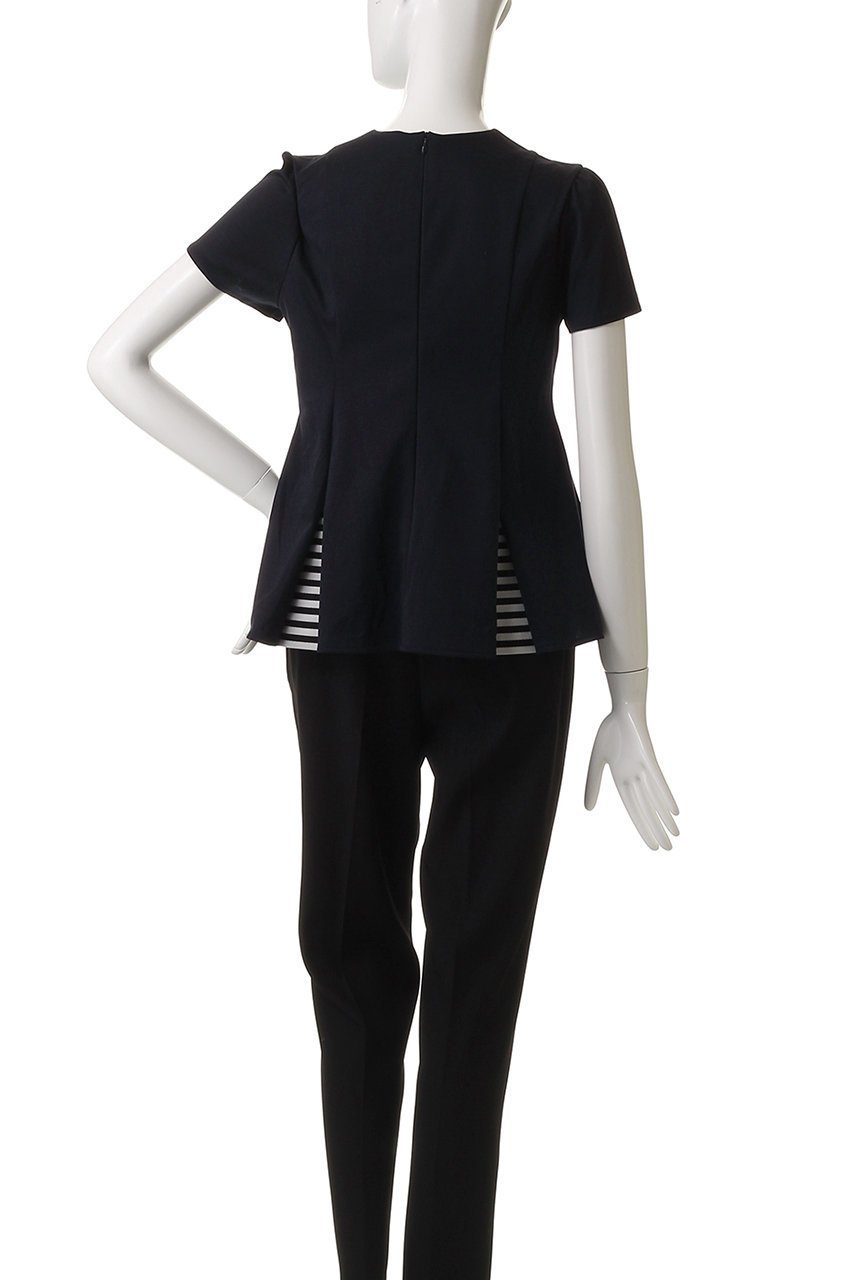 【ボーダーズ アット バルコニー/BORDERS at BALCONY】のボーダーフレアTシャツ 人気、トレンドファッション・服の通販 founy(ファニー) 　ファッション　Fashion　レディースファッション　Fashion for Women　トップス・カットソー　Cut & Sew Tops　シャツ・ブラウス・オフィスカジュアル　Elegant Blouses & Button-Ups　ロングTシャツ・Tシャツ　Longline T-Shirts & Tees　カットソー・ベーシックTシャツ　Cut-and-Sewn Tops / Stretch Tees & Basics　2025年　2025　2025-2026秋冬・A/W　Autumn/Winter 2025–26 AW25–26　ショート　Short, Short Length　スリーブ　Sleeve, Long Sleeve / Short Sleeve　フレア　Flare, Flared　ボーダー　Border, Stripe　ロング　Long, Long-Length　エレガント 上品　Elegant　A/W・秋冬　Autumn/Winter　other-4|ID: prp329100004638283 ipo3291000000033428511