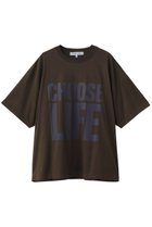 【キャサリンハムネット/KATHARINE HAMNETT LONDON】のオーガ―ニック スローガン ビッグTシャツ ブラウン|ID:prp329100004638285