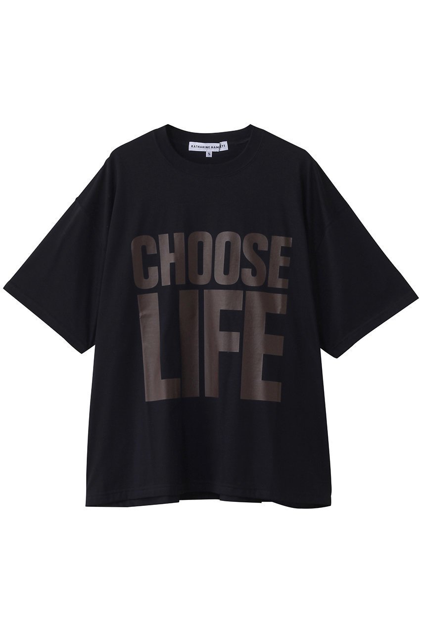 【キャサリンハムネット/KATHARINE HAMNETT LONDON】のオーガ―ニック スローガン ビッグTシャツ インテリア・キッズ・メンズ・レディースファッション・服の通販 founy(ファニー) 　ファッション　Fashion　レディースファッション　Fashion for Women　トップス・カットソー　Cut & Sew Tops　シャツ・ブラウス・オフィスカジュアル　Elegant Blouses & Button-Ups　ロングTシャツ・Tシャツ　Longline T-Shirts & Tees　カットソー・ベーシックTシャツ　Cut-and-Sewn Tops / Stretch Tees & Basics　2025年　2025　2025-2026秋冬・A/W　Autumn/Winter 2025–26 AW25–26　インナー　Innerwear　ショート　Short, Short Length　スリーブ　Sleeve, Long Sleeve / Short Sleeve　ビッグ　Big, Oversized　ロング　Long, Long-Length　A/W・秋冬　Autumn/Winter　ネイビー|ID: prp329100004638285 ipo3291000000033428522
