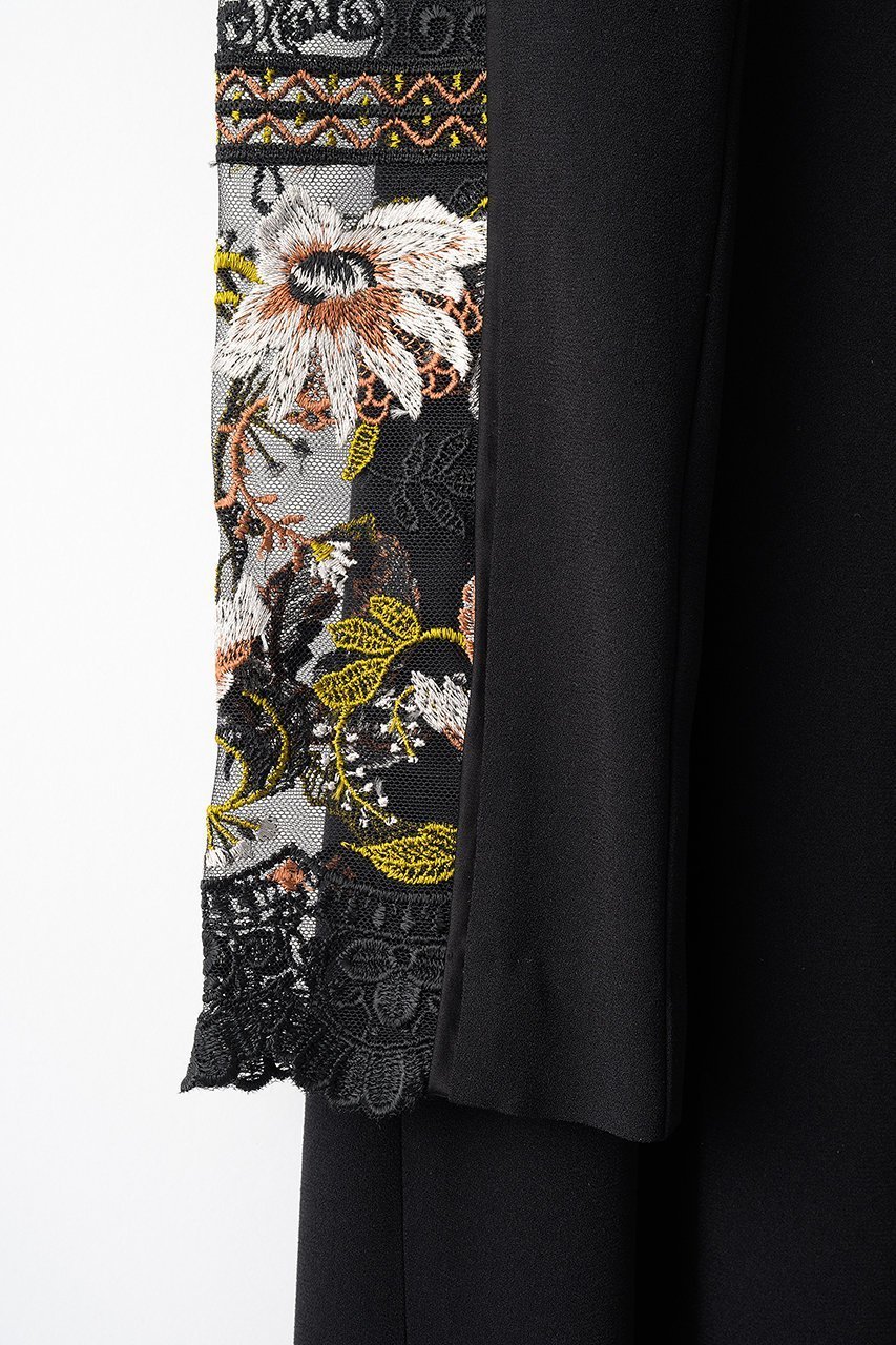 【ミューラル/MURRAL】のPetal collar lace ドレス 人気、トレンドファッション・服の通販 founy(ファニー) 　ファッション　Fashion　レディースファッション　Fashion for Women　ワンピース　Dresses　フォーマル・パーティードレス・結婚式用ドレス　Elegant & Casual Dresses　チュニック　Tunic Tops & Dresses　2025年　2025　2025-2026秋冬・A/W　Autumn/Winter 2025–26 AW25–26　アクセサリー　Fashion Accessories　カッティング　Cutting Detail　ストレート　Straight, Straight Cut　チュニック　Tunic, Long Top　ドレス　Dress, One-Piece　モチーフ　Motif, Design Theme　レース　Lace, Lace Fabric　ロング　Long, Long-Length　A/W・秋冬　Autumn/Winter　other-4|ID: prp329100004638287 ipo3291000000033428543