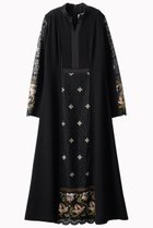 【ミューラル/MURRAL】のFramed フラワー レース ドレス 人気、トレンドファッション・服の通販 founy(ファニー) ファッション Fashion レディースファッション Fashion for Women ワンピース Dresses フォーマル・パーティードレス・結婚式用ドレス Elegant & Casual Dresses チュニック Tunic Tops & Dresses 2025年 2025 2025-2026秋冬・A/W Autumn/Winter 2025–26 AW25–26 アクセサリー Fashion Accessories ジュエリー Jewelry, Accessories チュニック Tunic, Long Top ドレス Dress, One-Piece フラワー Flower, Floral モチーフ Motif, Design Theme レース Lace, Lace Fabric ロング Long, Long-Length A/W・秋冬 Autumn/Winter thumbnail ブラック|ID: prp329100004638288 ipo3291000000033428550