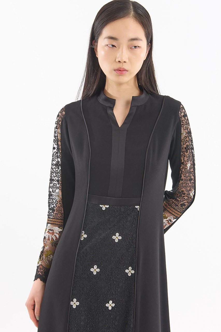 【ミューラル/MURRAL】のFramed フラワー レース ドレス 人気、トレンドファッション・服の通販 founy(ファニー) 　ファッション　Fashion　レディースファッション　Fashion for Women　ワンピース　Dresses　フォーマル・パーティードレス・結婚式用ドレス　Elegant & Casual Dresses　チュニック　Tunic Tops & Dresses　2025年　2025　2025-2026秋冬・A/W　Autumn/Winter 2025–26 AW25–26　アクセサリー　Fashion Accessories　ジュエリー　Jewelry, Accessories　チュニック　Tunic, Long Top　ドレス　Dress, One-Piece　フラワー　Flower, Floral　モチーフ　Motif, Design Theme　レース　Lace, Lace Fabric　ロング　Long, Long-Length　A/W・秋冬　Autumn/Winter　other-8|ID: prp329100004638288 ipo3291000000033428557