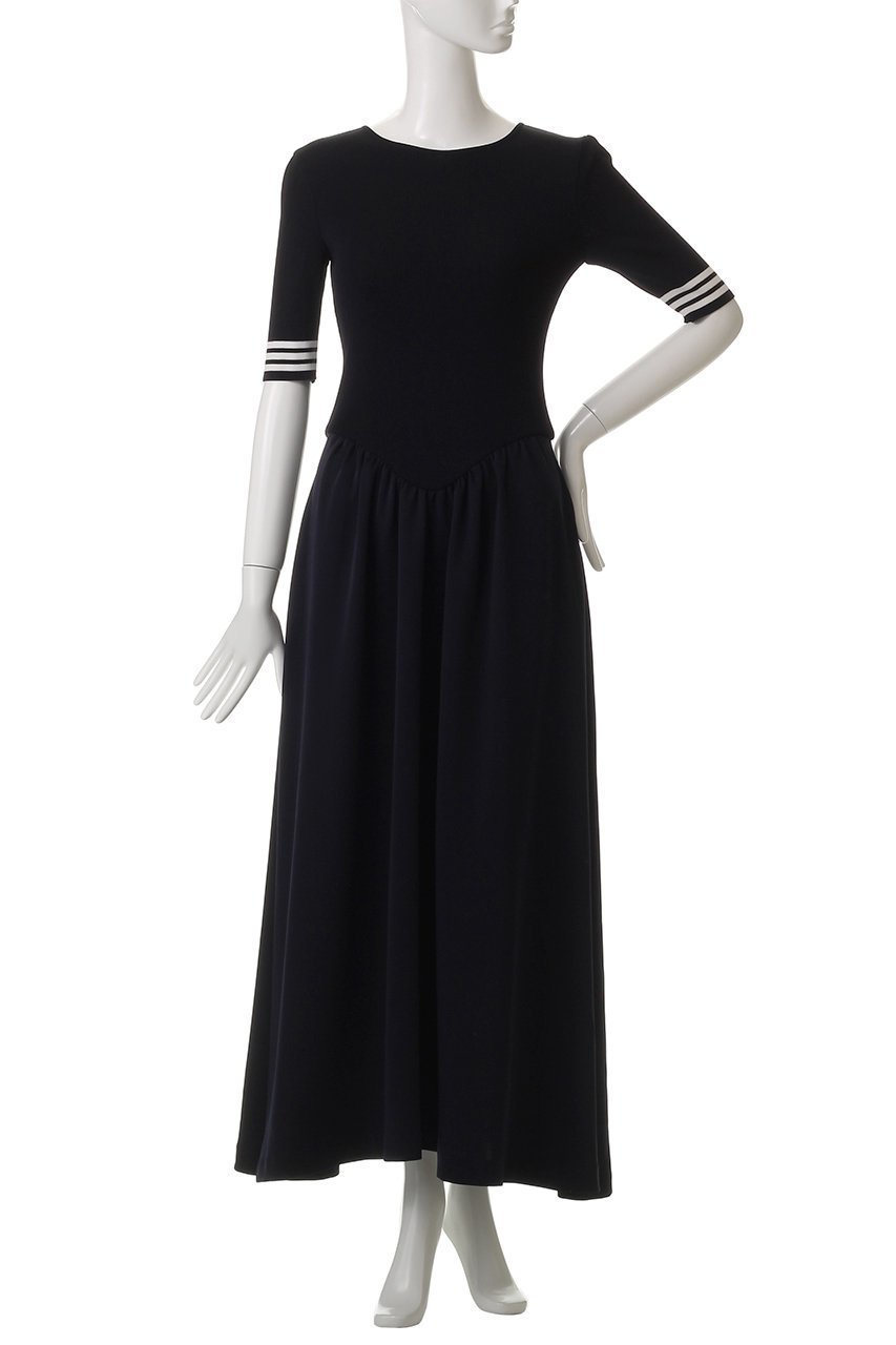 【ボーダーズ アット バルコニー/BORDERS at BALCONY】の【8/15 0:00販売開始】コンビネーションドレス 人気、トレンドファッション・服の通販 founy(ファニー) 　ファッション　Fashion　レディースファッション　Fashion for Women　ワンピース　Dresses　フォーマル・パーティードレス・結婚式用ドレス　Elegant & Casual Dresses　チュニック　Tunic Tops & Dresses　2025年　2025　2025-2026秋冬・A/W　Autumn/Winter 2025–26 AW25–26　なめらか　Smooth, Silky Texture　スニーカー　Sneakers, Trainers　チュニック　Tunic, Long Top　ドレス　Dress, One-Piece　フィット　Fit, Slim Fit　ボーダー　Border, Stripe　マキシ　Maxi, Full Length　ロング　Long, Long-Length　エレガント 上品　Elegant　A/W・秋冬　Autumn/Winter　other-2|ID: prp329100004638292 ipo3291000000033428581