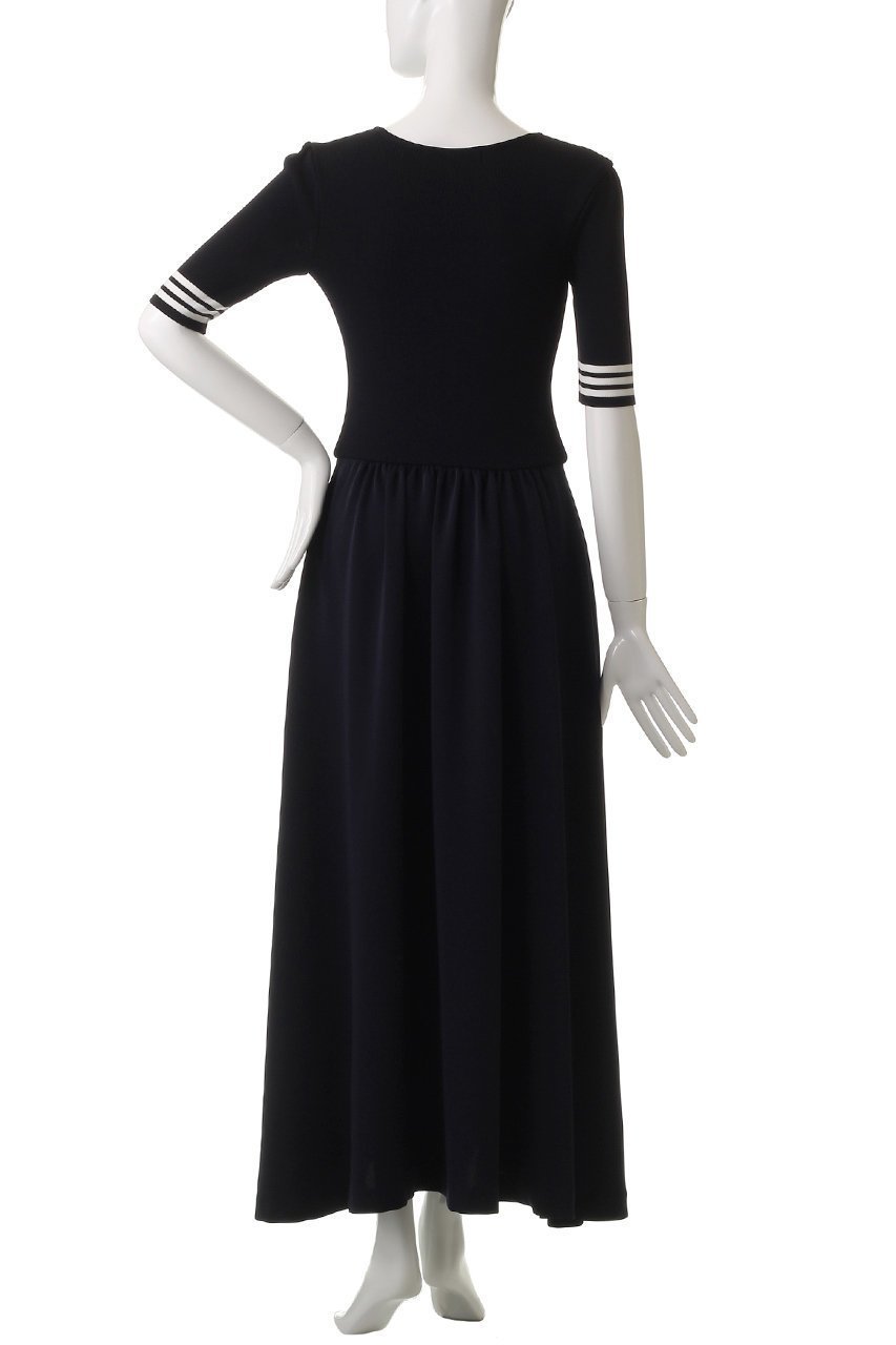 【ボーダーズ アット バルコニー/BORDERS at BALCONY】の【8/15 0:00販売開始】コンビネーションドレス 人気、トレンドファッション・服の通販 founy(ファニー) 　ファッション　Fashion　レディースファッション　Fashion for Women　ワンピース　Dresses　フォーマル・パーティードレス・結婚式用ドレス　Elegant & Casual Dresses　チュニック　Tunic Tops & Dresses　2025年　2025　2025-2026秋冬・A/W　Autumn/Winter 2025–26 AW25–26　なめらか　Smooth, Silky Texture　スニーカー　Sneakers, Trainers　チュニック　Tunic, Long Top　ドレス　Dress, One-Piece　フィット　Fit, Slim Fit　ボーダー　Border, Stripe　マキシ　Maxi, Full Length　ロング　Long, Long-Length　エレガント 上品　Elegant　A/W・秋冬　Autumn/Winter　other-4|ID: prp329100004638292 ipo3291000000033428583