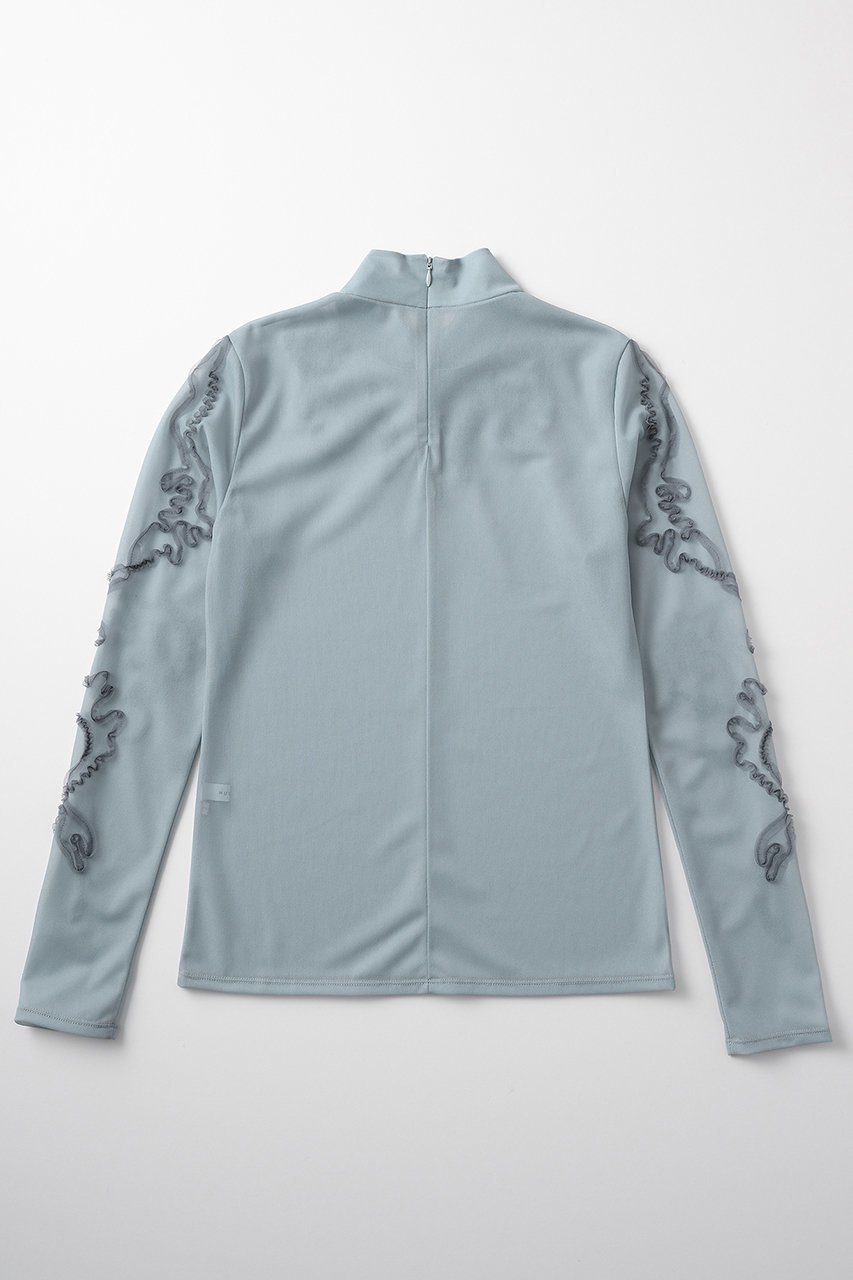 【ミューラル/MURRAL】のMoon road エンブロイダリー シアートップス 人気、トレンドファッション・服の通販 founy(ファニー) 　ファッション　Fashion　レディースファッション　Fashion for Women　トップス・カットソー　Cut & Sew Tops　シャツ・ブラウス・オフィスカジュアル　Elegant Blouses & Button-Ups　2025年　2025　2025-2026秋冬・A/W　Autumn/Winter 2025–26 AW25–26　エレガント 上品　Elegant　エンブロイダリー　Embroidery Design　オーガンジー　Organza Fabric　コレクション　Collection, Seasonal Line　スリーブ　Sleeve, Long Sleeve / Short Sleeve　ロング　Long, Long-Length　A/W・秋冬　Autumn/Winter　other-2|ID: prp329100004638294 ipo3291000000035590868