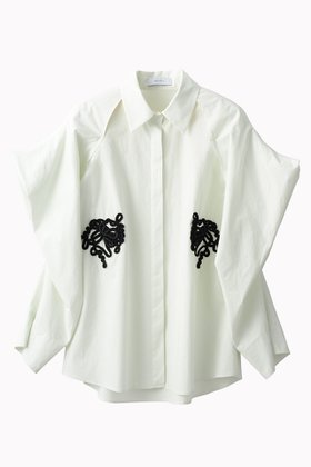 【ミューラル/MURRAL】のTrillium エンブロイダリー シャツ 人気、トレンドファッション・服の通販 founy(ファニー) ファッション Fashion レディースファッション Fashion for Women トップス・カットソー Cut & Sew Tops シャツ・ブラウス・オフィスカジュアル Elegant Blouses & Button-Ups 2025年 2025 2025-2026秋冬・A/W Autumn/Winter 2025–26 AW25–26 エレガント 上品 Elegant エンブロイダリー Embroidery Design オーガニック Organic Cotton コレクション Collection, Seasonal Line スリーブ Sleeve, Long Sleeve / Short Sleeve モチーフ Motif, Design Theme リラックス Relax, Relaxed Fit ロング Long, Long-Length A/W・秋冬 Autumn/Winter |ID:prp329100004638295