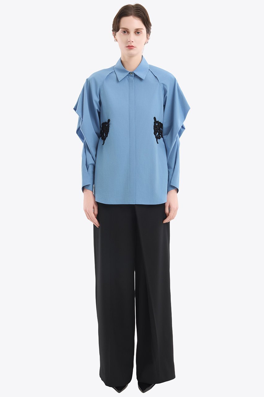 【ミューラル/MURRAL】のTrillium エンブロイダリー シャツ 人気、トレンドファッション・服の通販 founy(ファニー) 　ファッション　Fashion　レディースファッション　Fashion for Women　トップス・カットソー　Cut & Sew Tops　シャツ・ブラウス・オフィスカジュアル　Elegant Blouses & Button-Ups　2025年　2025　2025-2026秋冬・A/W　Autumn/Winter 2025–26 AW25–26　エレガント 上品　Elegant　エンブロイダリー　Embroidery Design　オーガニック　Organic Cotton　コレクション　Collection, Seasonal Line　スリーブ　Sleeve, Long Sleeve / Short Sleeve　モチーフ　Motif, Design Theme　リラックス　Relax, Relaxed Fit　ロング　Long, Long-Length　A/W・秋冬　Autumn/Winter　other-6|ID: prp329100004638295 ipo3291000000033428612
