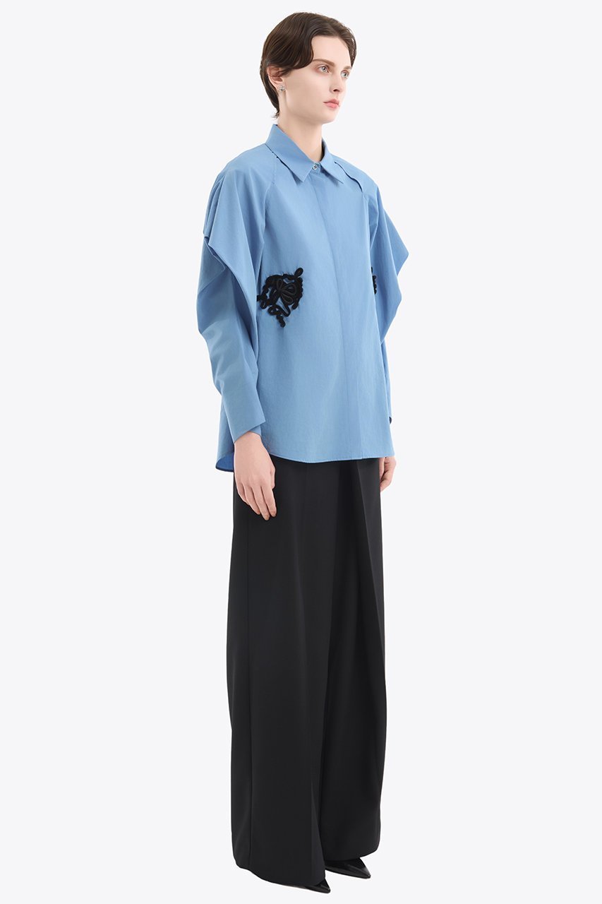 【ミューラル/MURRAL】のTrillium エンブロイダリー シャツ 人気、トレンドファッション・服の通販 founy(ファニー) 　ファッション　Fashion　レディースファッション　Fashion for Women　トップス・カットソー　Cut & Sew Tops　シャツ・ブラウス・オフィスカジュアル　Elegant Blouses & Button-Ups　2025年　2025　2025-2026秋冬・A/W　Autumn/Winter 2025–26 AW25–26　エレガント 上品　Elegant　エンブロイダリー　Embroidery Design　オーガニック　Organic Cotton　コレクション　Collection, Seasonal Line　スリーブ　Sleeve, Long Sleeve / Short Sleeve　モチーフ　Motif, Design Theme　リラックス　Relax, Relaxed Fit　ロング　Long, Long-Length　A/W・秋冬　Autumn/Winter　other-7|ID: prp329100004638295 ipo3291000000033428613