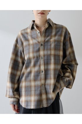 【ウィムガゼット/Whim Gazette】のシャギーチェックシャツ 人気、トレンドファッション・服の通販 founy(ファニー) ファッション Fashion レディースファッション Fashion for Women トップス・カットソー Cut & Sew Tops シャツ・ブラウス・オフィスカジュアル Elegant Blouses & Button-Ups 2025年 2025 2025-2026秋冬・A/W Autumn/Winter 2025–26 AW25–26 ジャケット Jacket, Outerwear スリーブ Sleeve, Long Sleeve / Short Sleeve チェック Check, Plaid, Tartan ロング Long, Long-Length 日本製 Made In Japan A/W・秋冬 Autumn/Winter |ID:prp329100004638300
