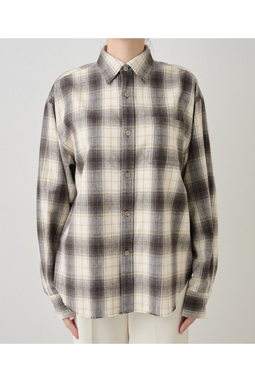 【ウィムガゼット/Whim Gazette】のシャギーチェックシャツ 人気、トレンドファッション・服の通販 founy(ファニー) 　ファッション　Fashion　レディースファッション　Fashion for Women　トップス・カットソー　Cut & Sew Tops　シャツ・ブラウス・オフィスカジュアル　Elegant Blouses & Button-Ups　2025年　2025　2025-2026秋冬・A/W　Autumn/Winter 2025–26 AW25–26　ジャケット　Jacket, Outerwear　スリーブ　Sleeve, Long Sleeve / Short Sleeve　チェック　Check, Plaid, Tartan　ロング　Long, Long-Length　日本製　Made In Japan　A/W・秋冬　Autumn/Winter　other-7|ID: prp329100004638300 ipo3291000000033428653
